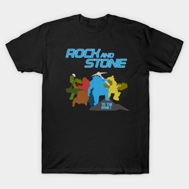 Rockstone team colorful T-Shirt by NekerArt